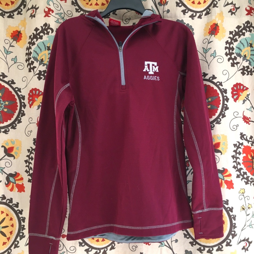 Texas A&M zip hoodie jacket L